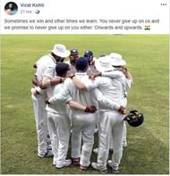 Virat's appeal to Indian's fans to support them